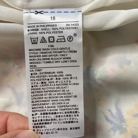 Banana Republic Floral Sleeveless Fit & Flare Dress Ruffle Tiered V-Neck Lined - Picture 10 of 15